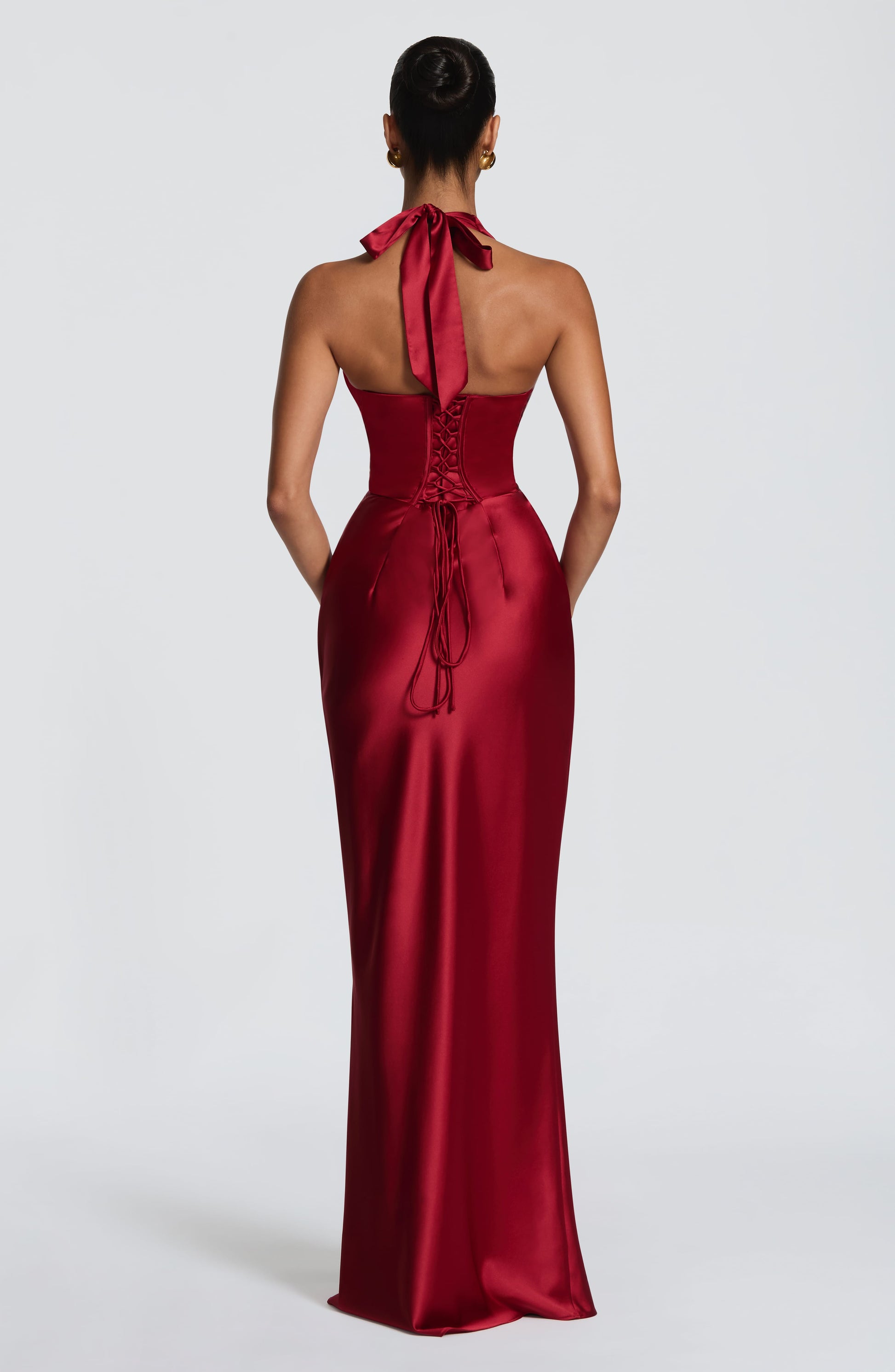 Elowen Maxi Dress Deep Red