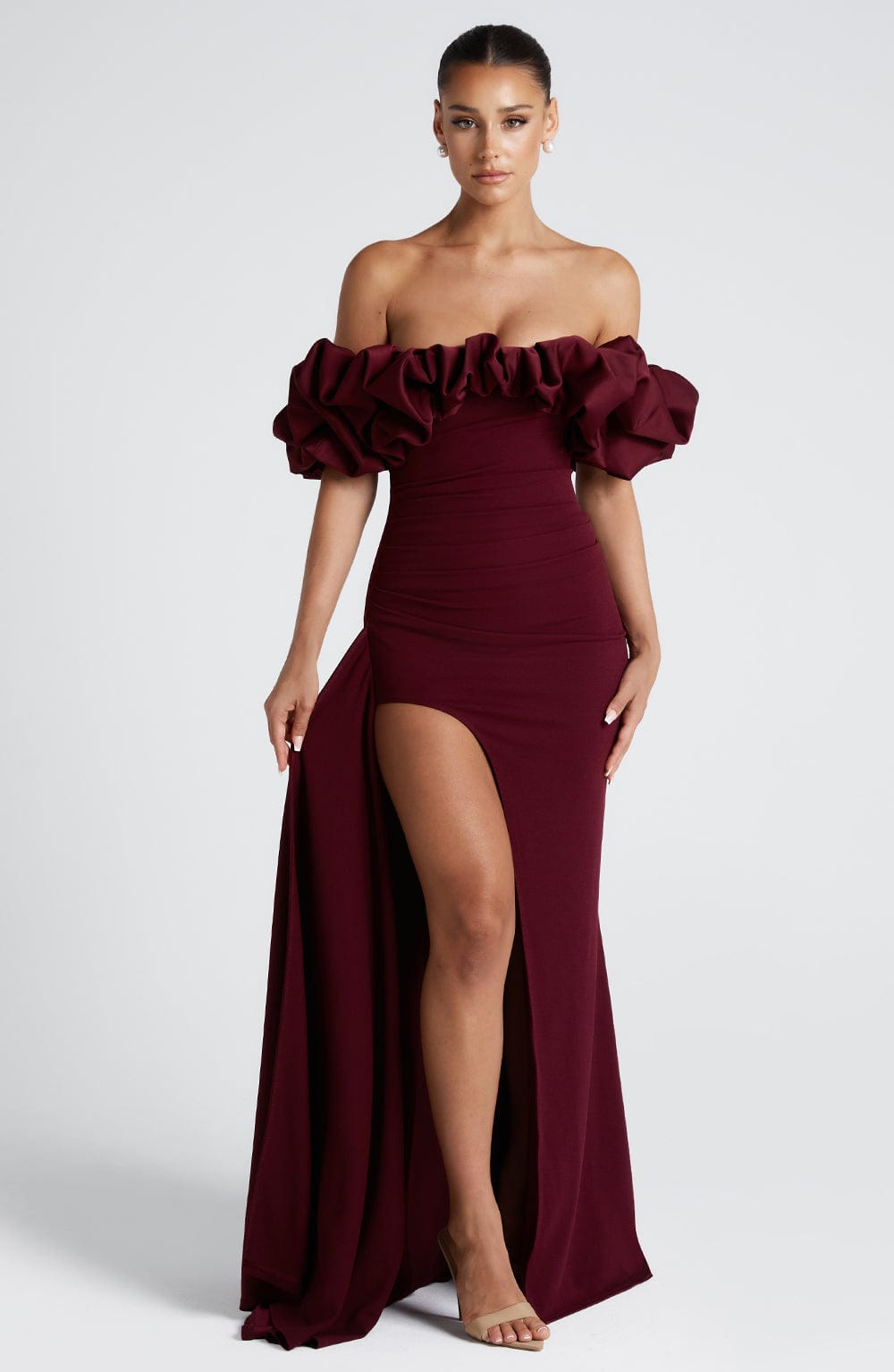 Elsie Maxi Dress Cherry Lacquer