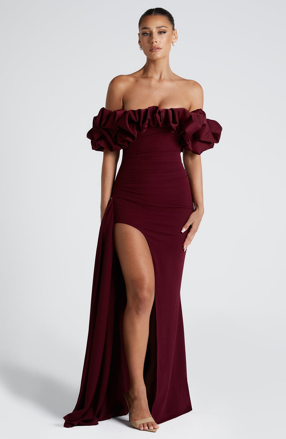 Elsie Maxi Dress Cherry Lacquer