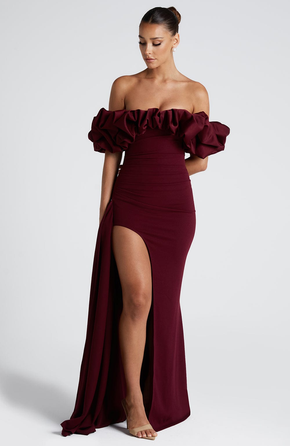 Elsie Maxi Dress Cherry Lacquer