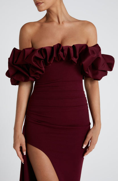 Elsie Maxi Dress Cherry Lacquer