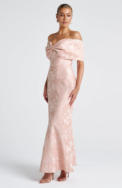 Emberly Maxi Dress Soft Peach