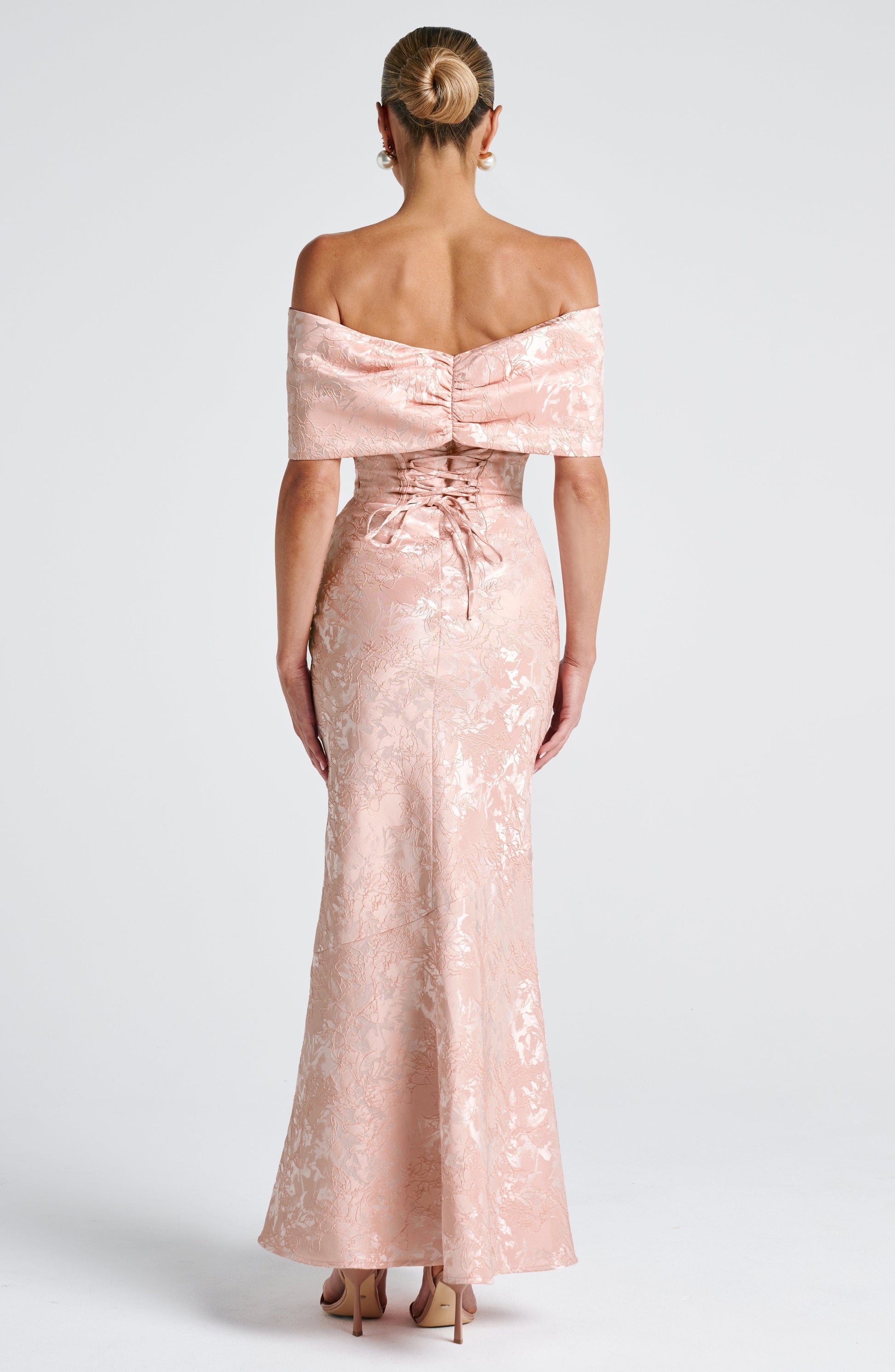 Emberly Maxi Dress Soft Peach