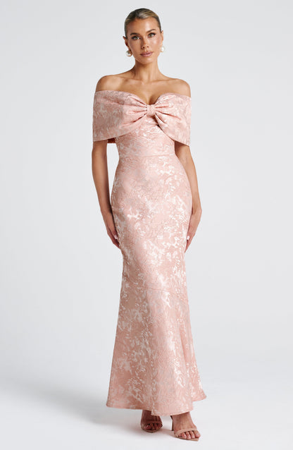 Emberly Maxi Dress Soft Peach