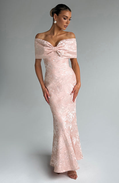Emberly Maxi Dress Soft Peach