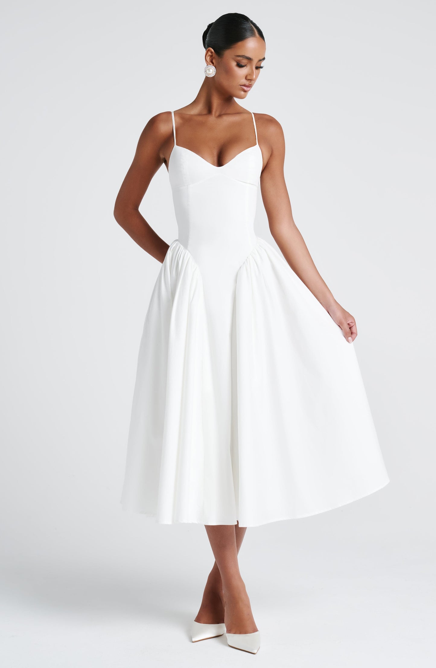 Emerson Midi Dress Ivory