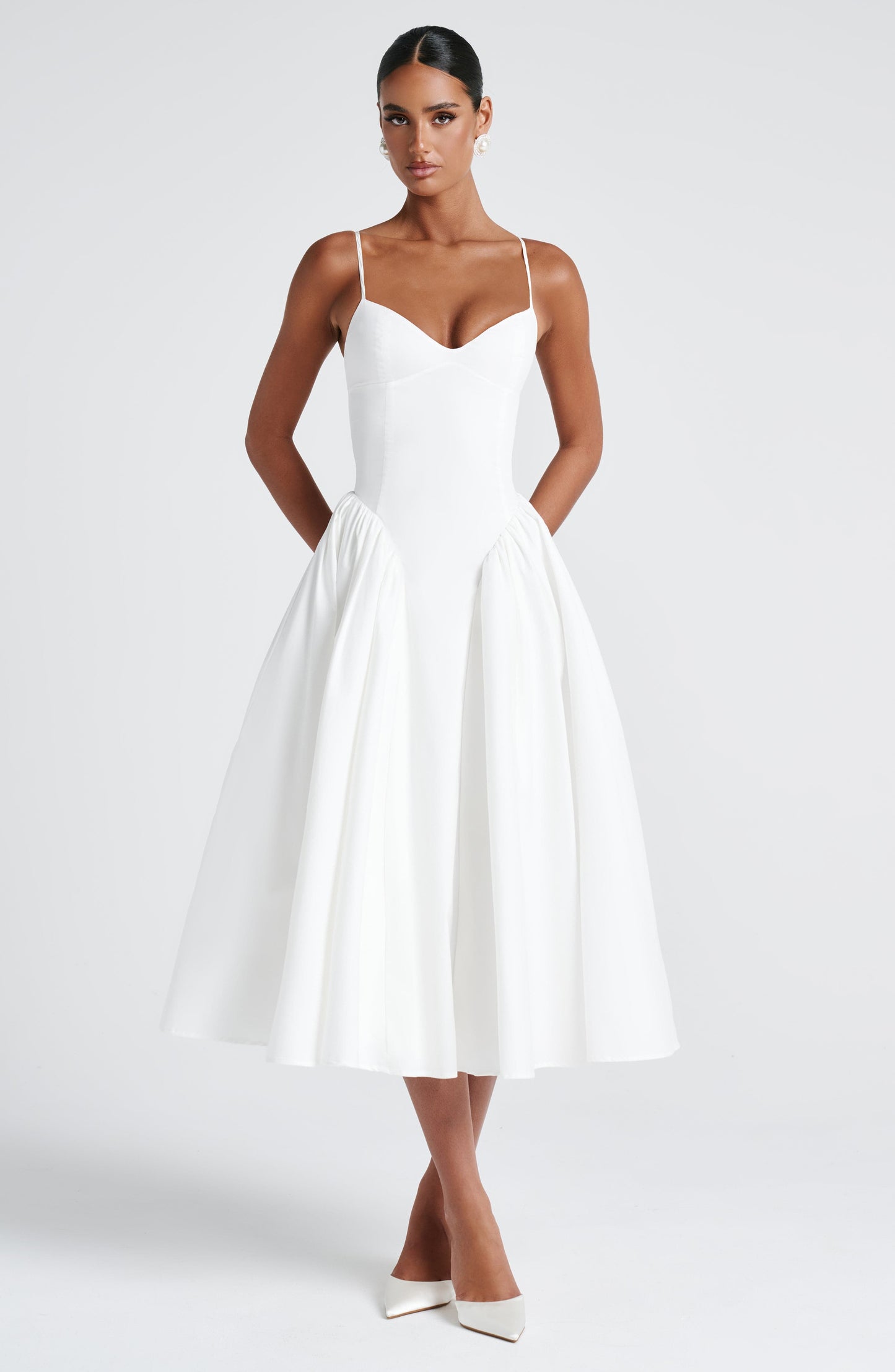 Emerson Midi Dress Ivory