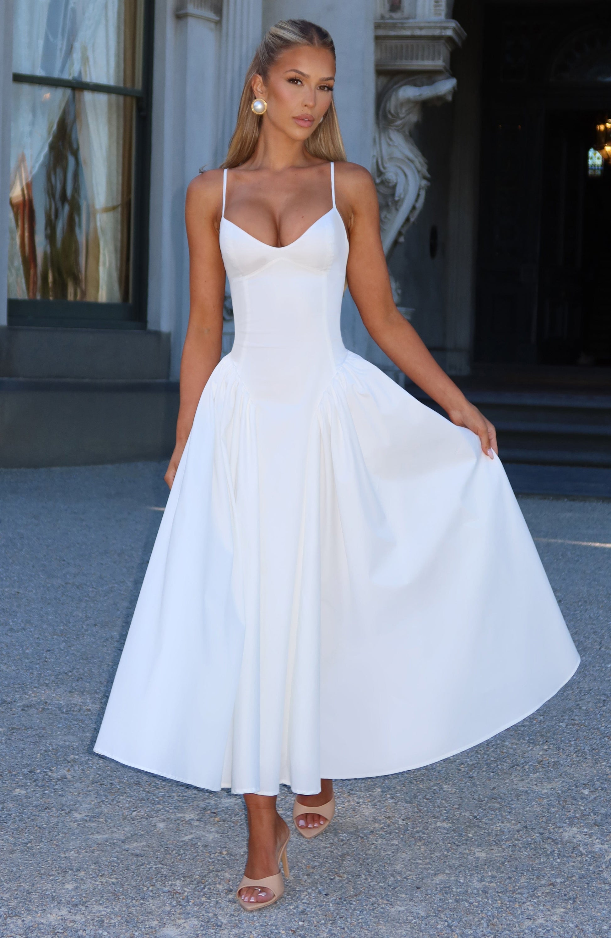 Emerson Midi Dress Ivory