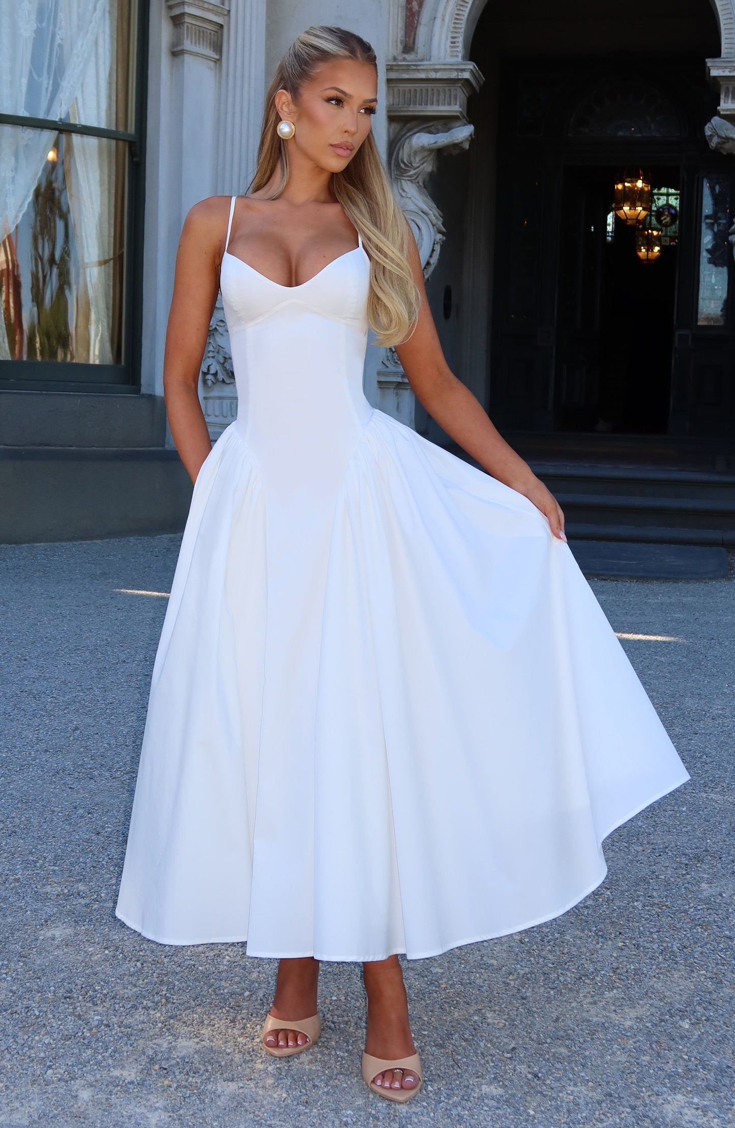 Emerson Midi Dress Ivory