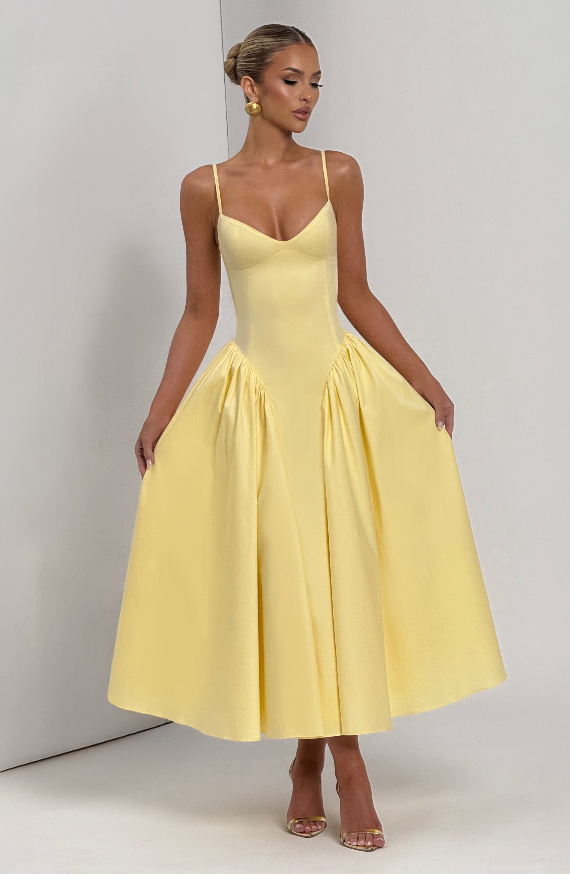 Emerson Midi Dress Lemon