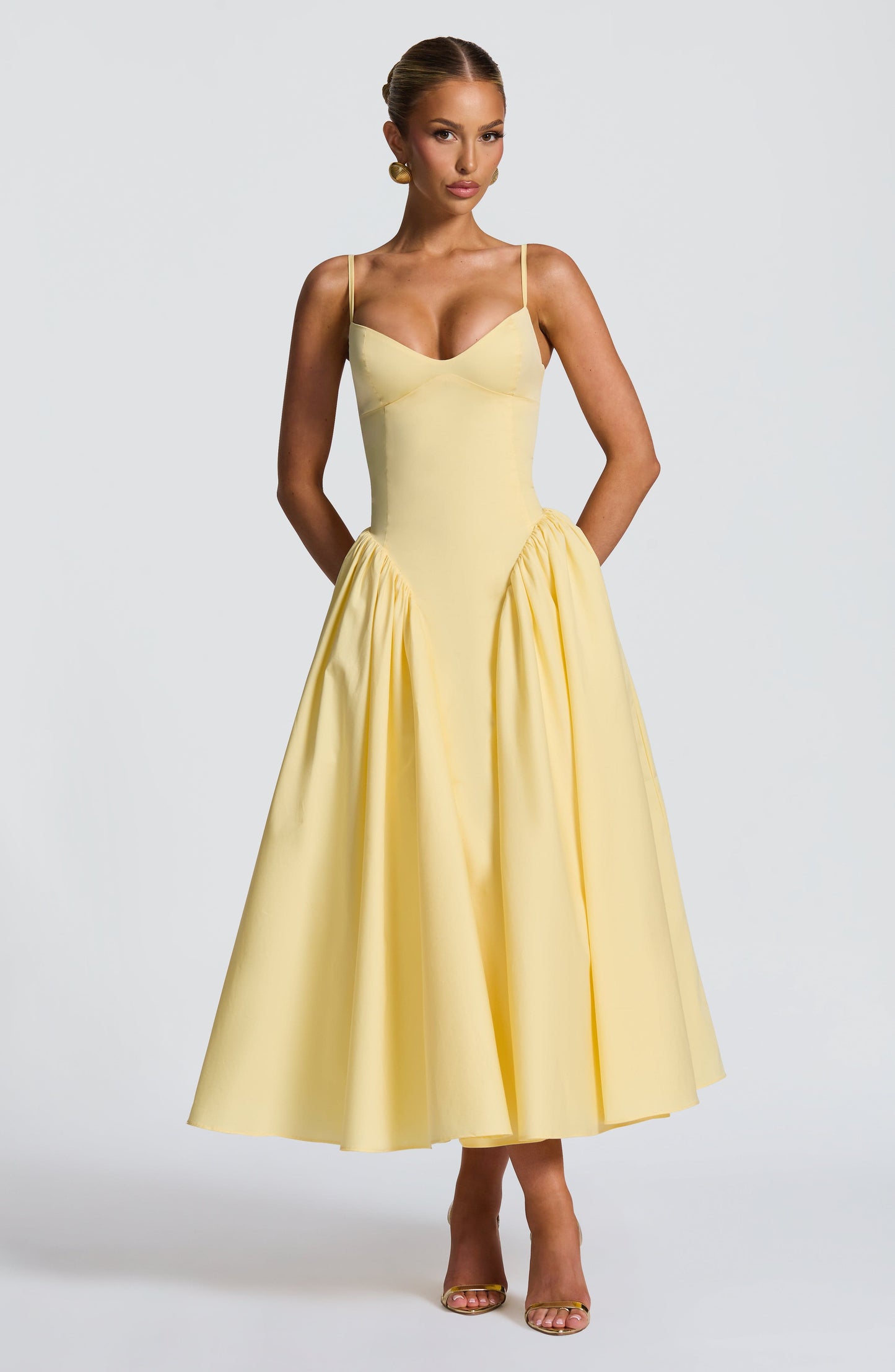 Emerson Midi Dress Lemon
