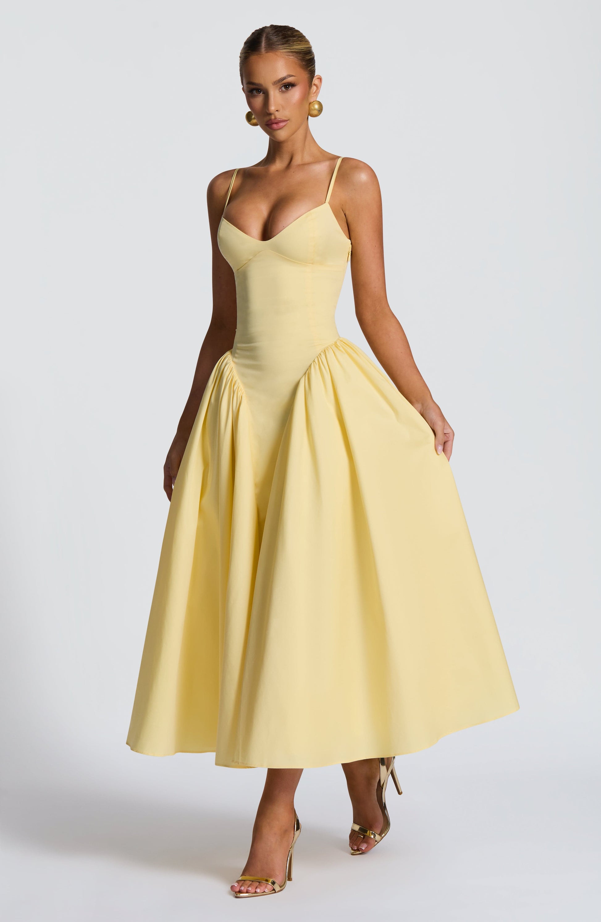 Emerson Midi Dress Lemon