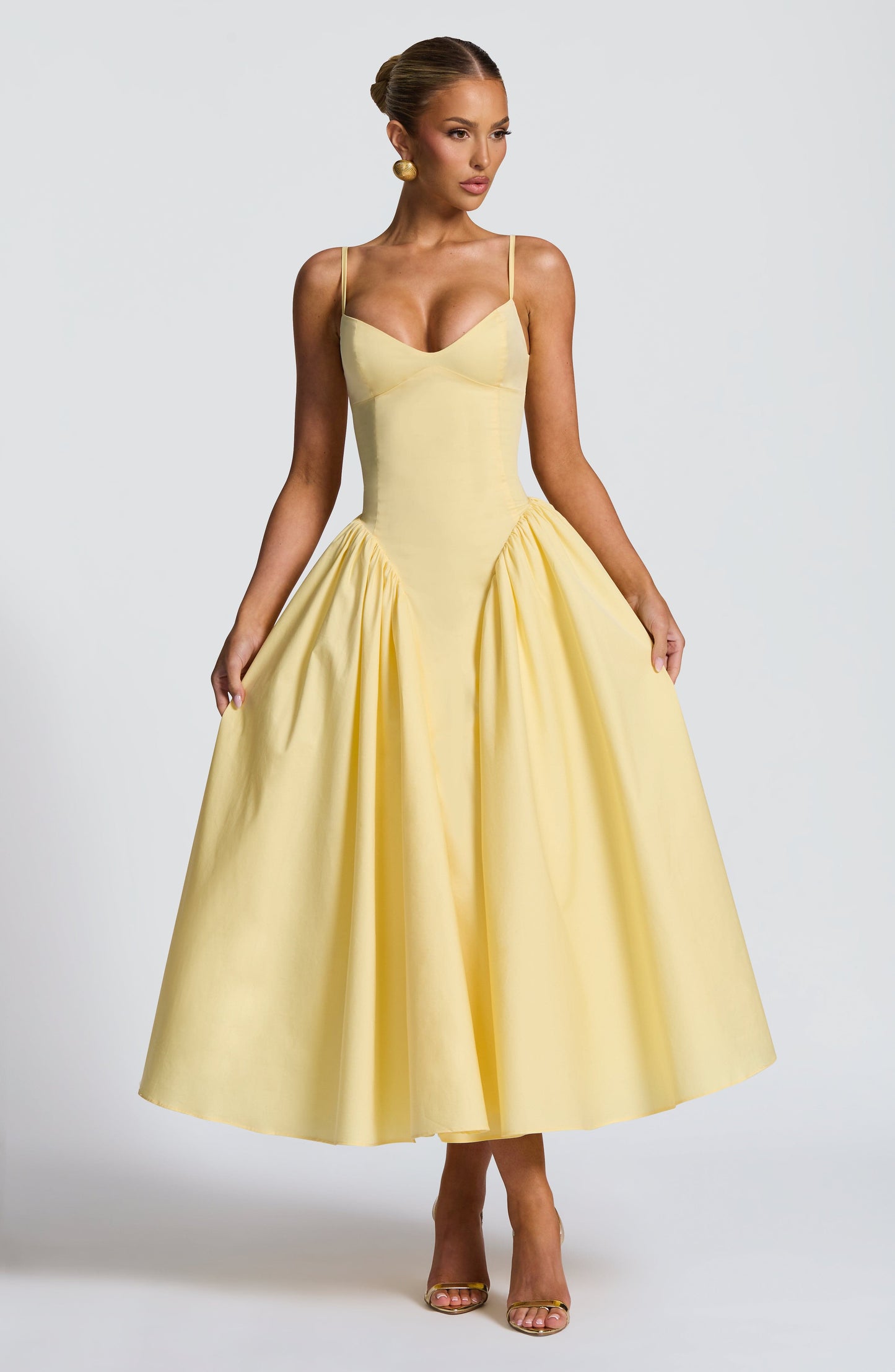 Emerson Midi Dress Lemon