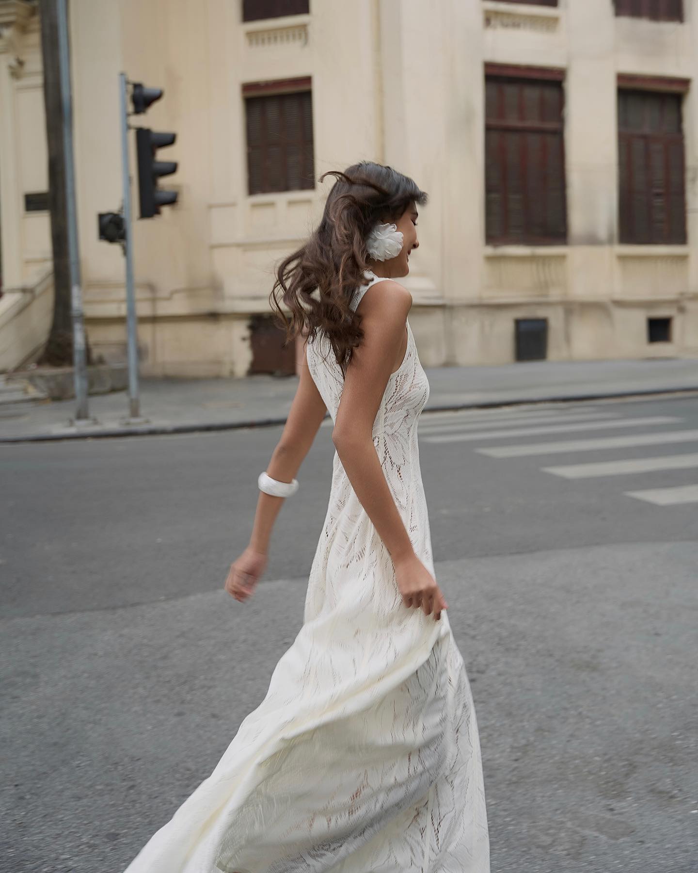Emery Lace Midi Dress Ivory