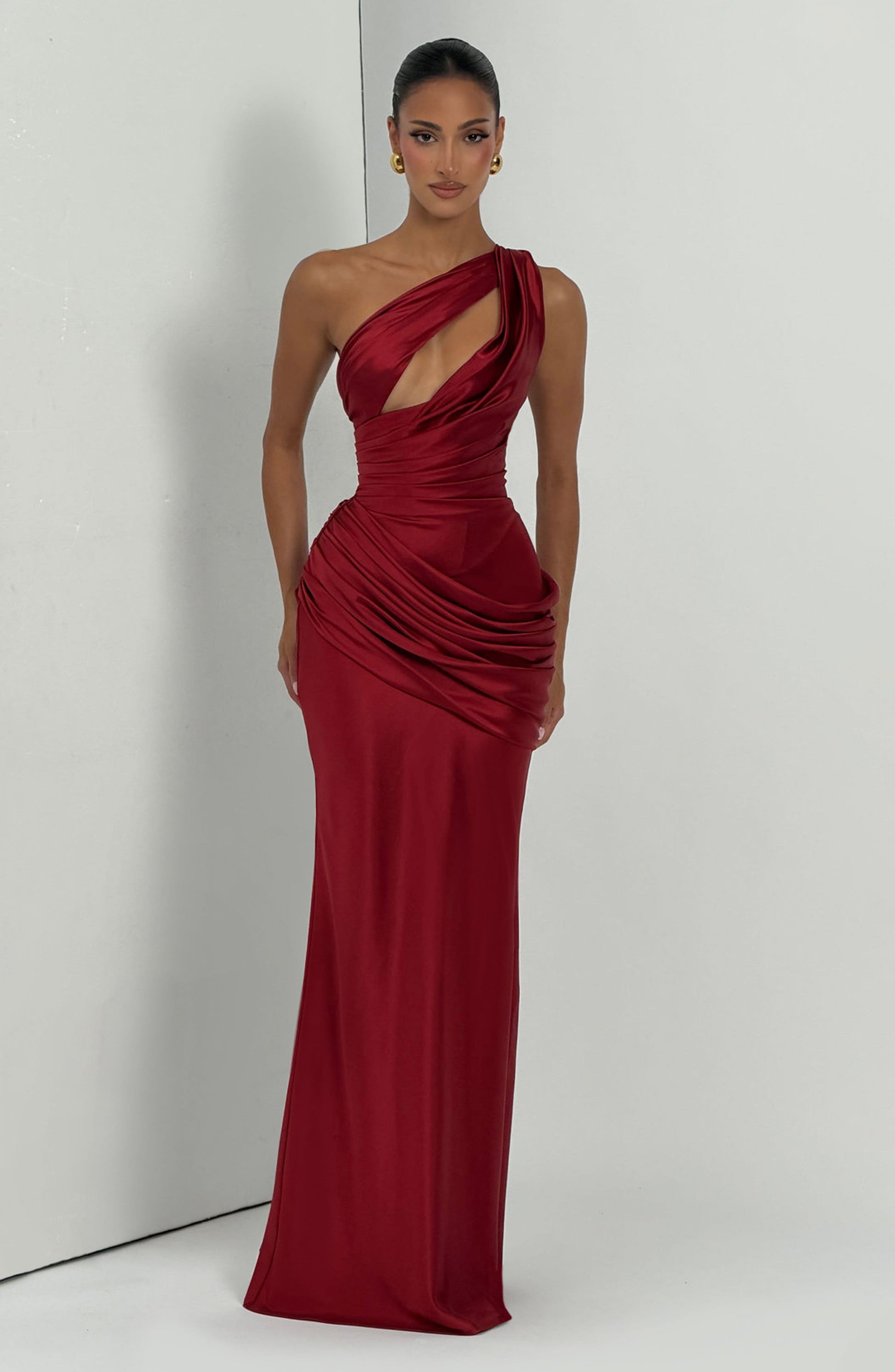 Emina Maxi Dress Deep Red