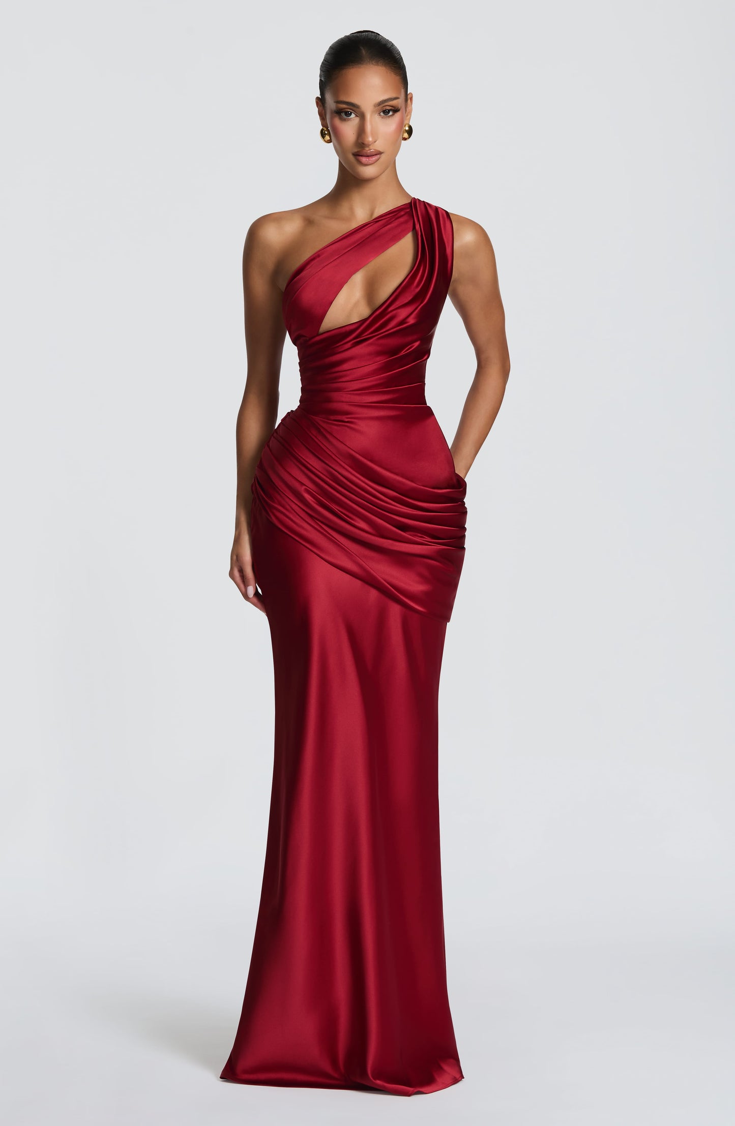 Emina Maxi Dress Deep Red