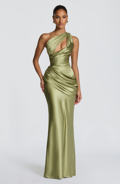 Emina Maxi Dress Light Olive