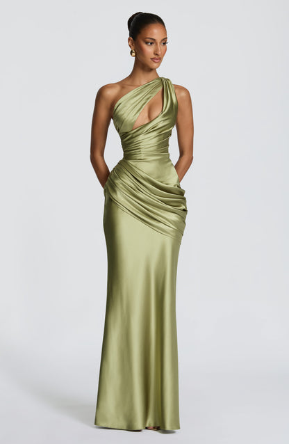 Emina Maxi Dress Light Olive