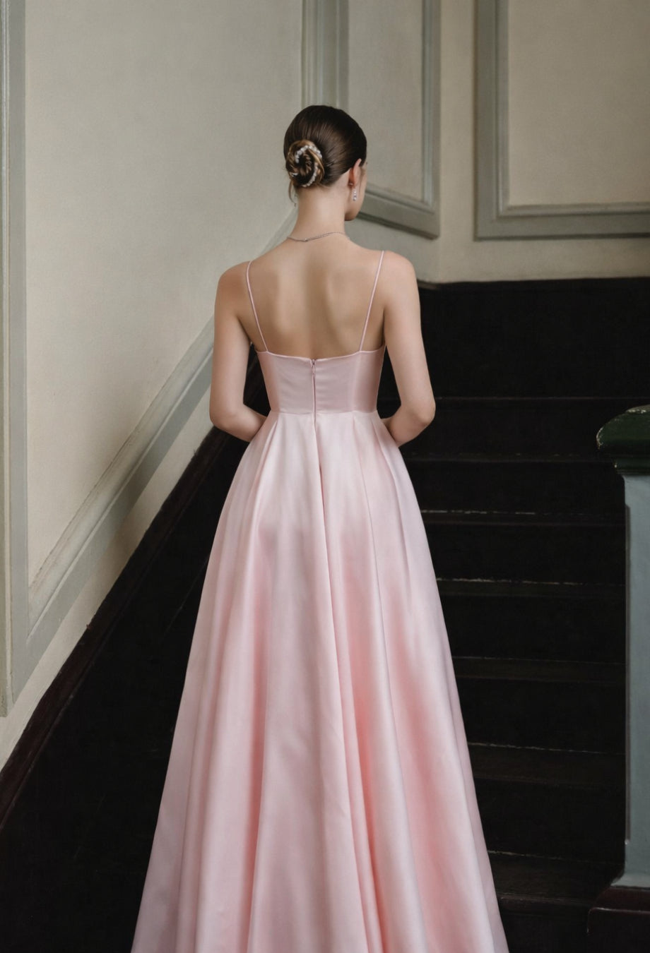 Emrielle Satin Maxi Dress Pink