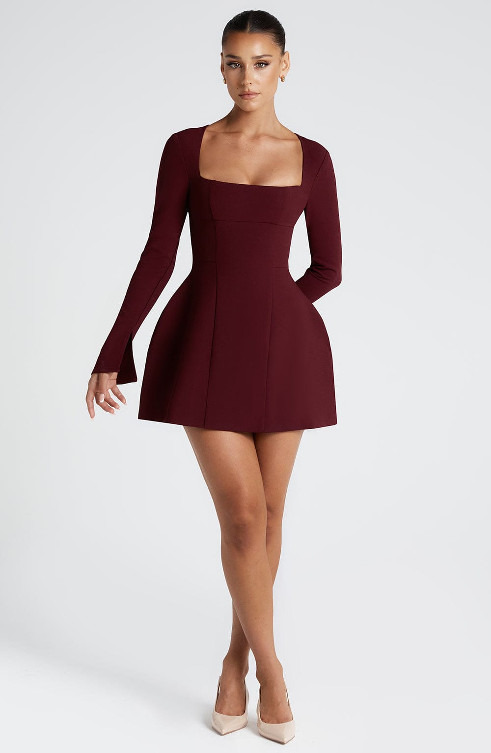 Esme Mini Dress Cherry Lacquer