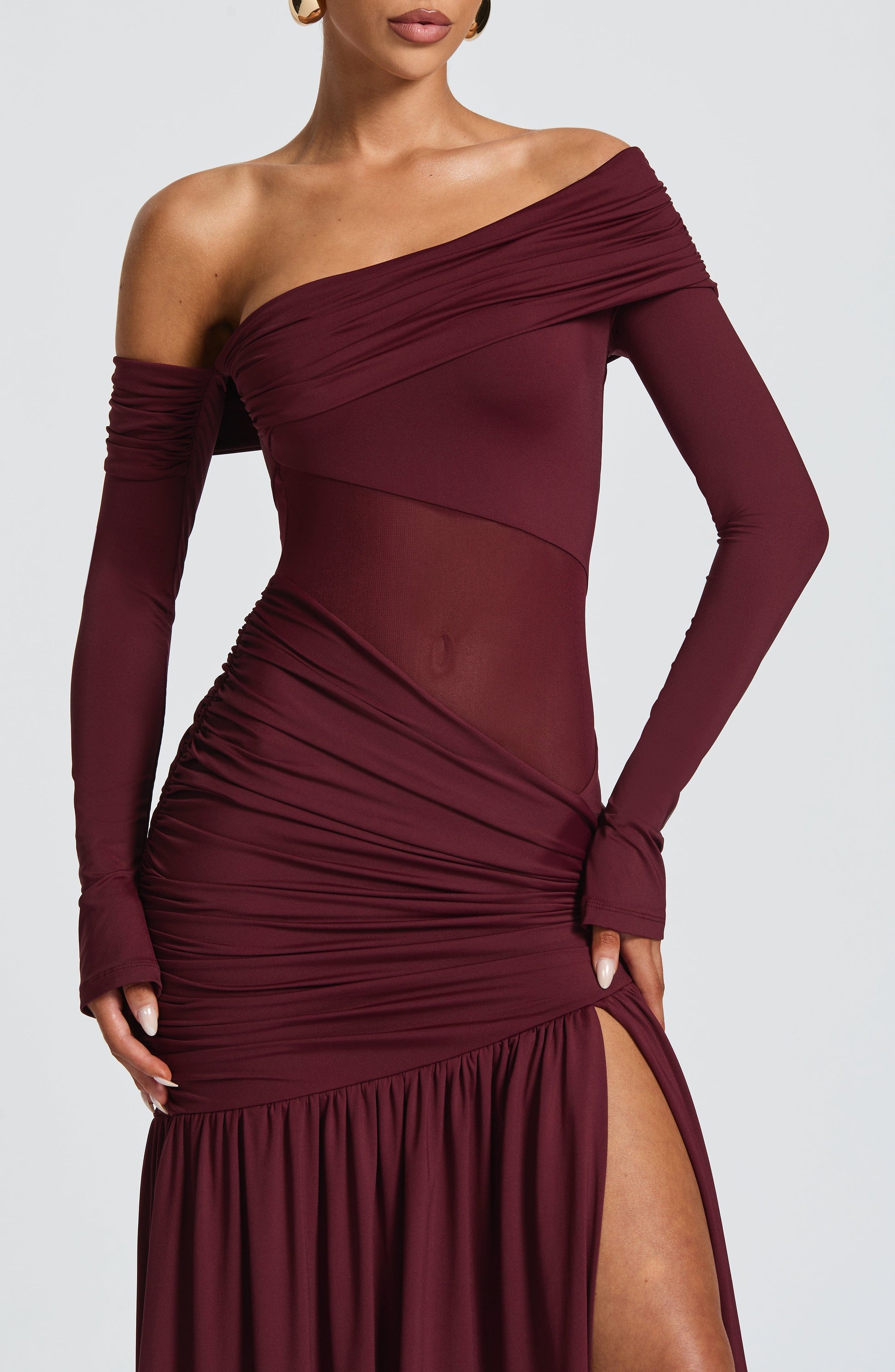 Ettalie Maxi Dress Cherry Lacquer
