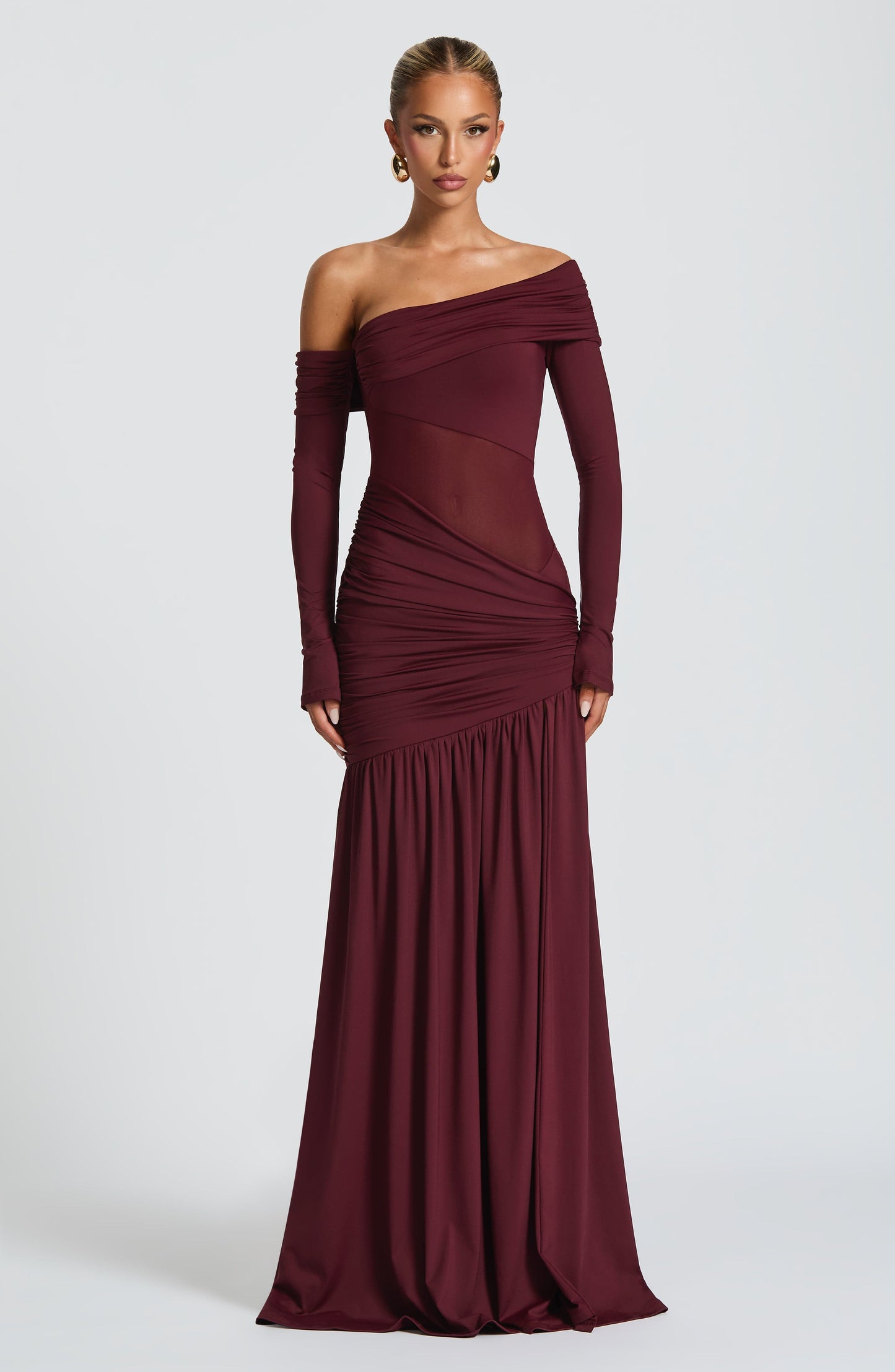 Ettalie Maxi Dress Cherry Lacquer