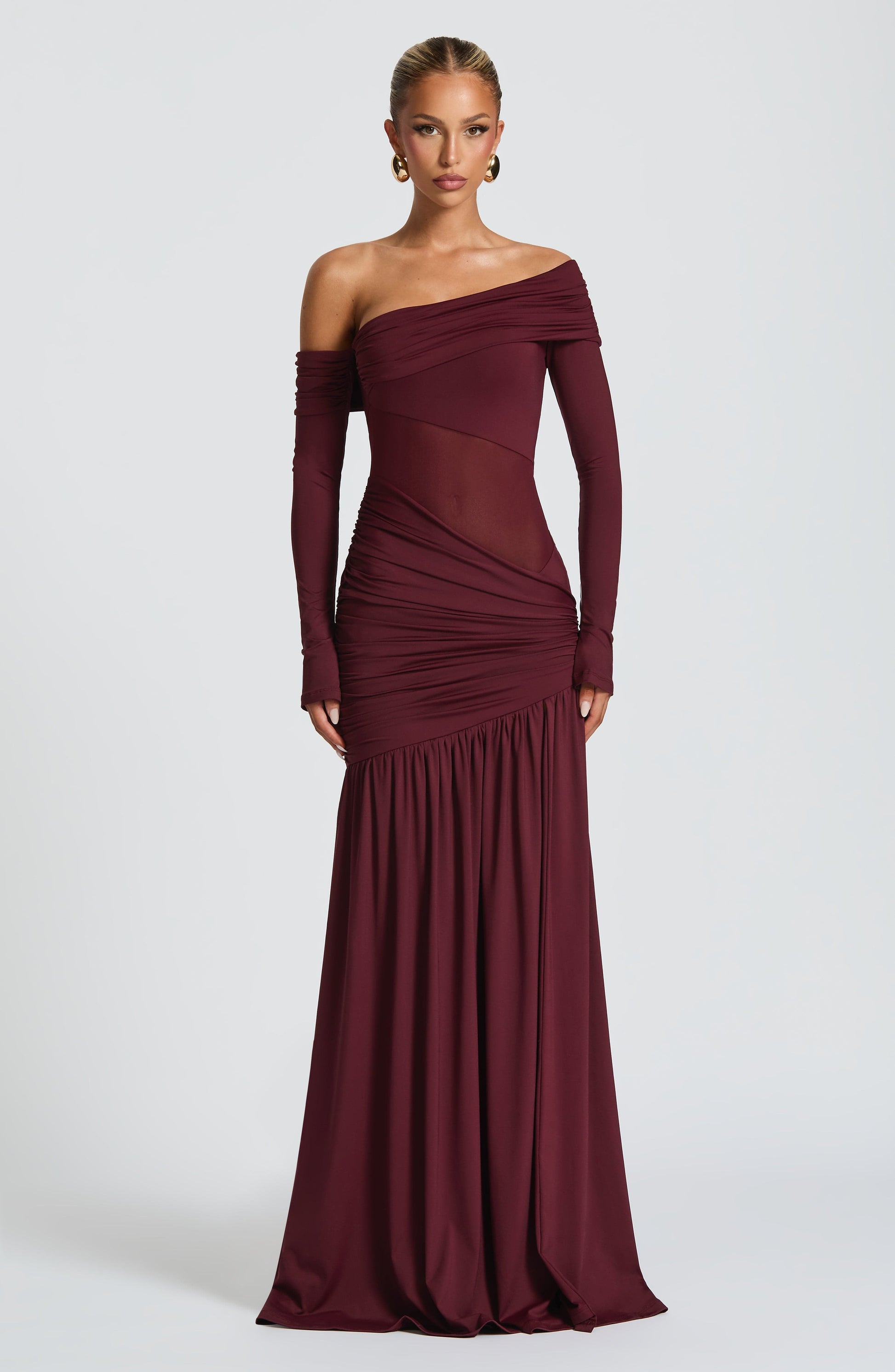 Ettalie Maxi Dress Cherry Lacquer