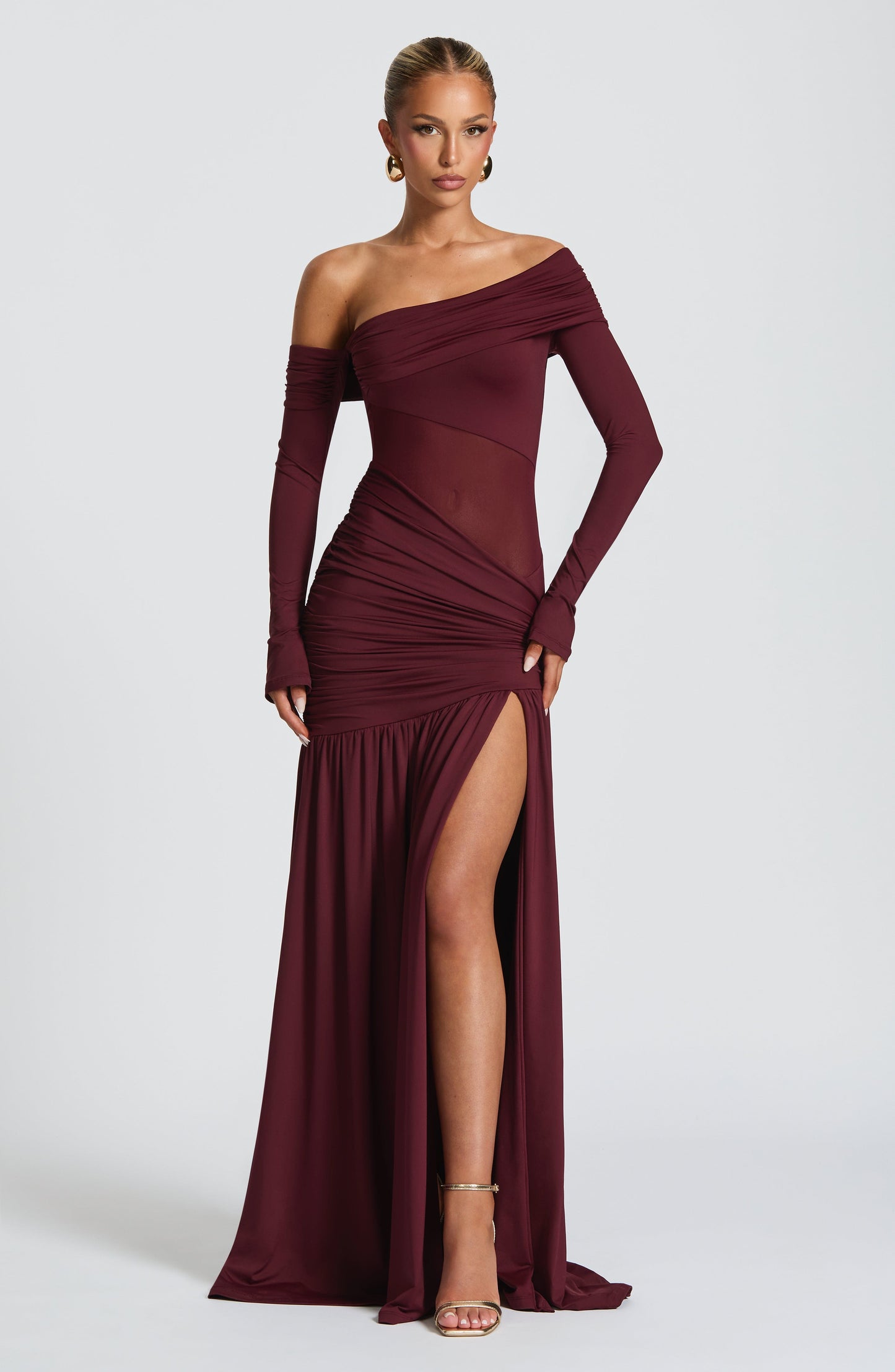Ettalie Maxi Dress Cherry Lacquer