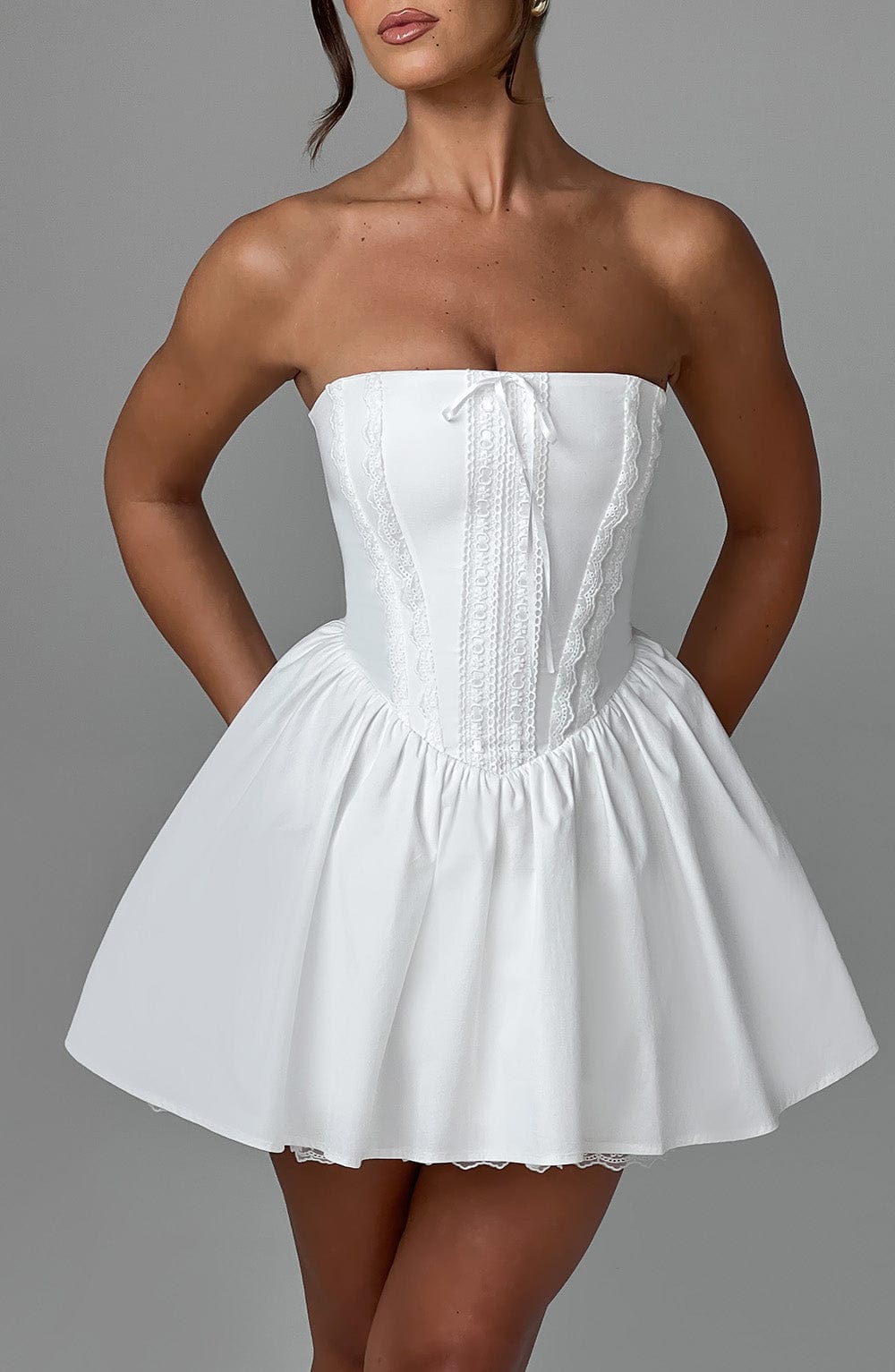 Evie Mini Dress Ivory