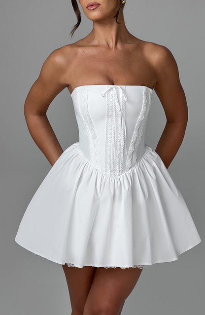 Evie Mini Dress Ivory