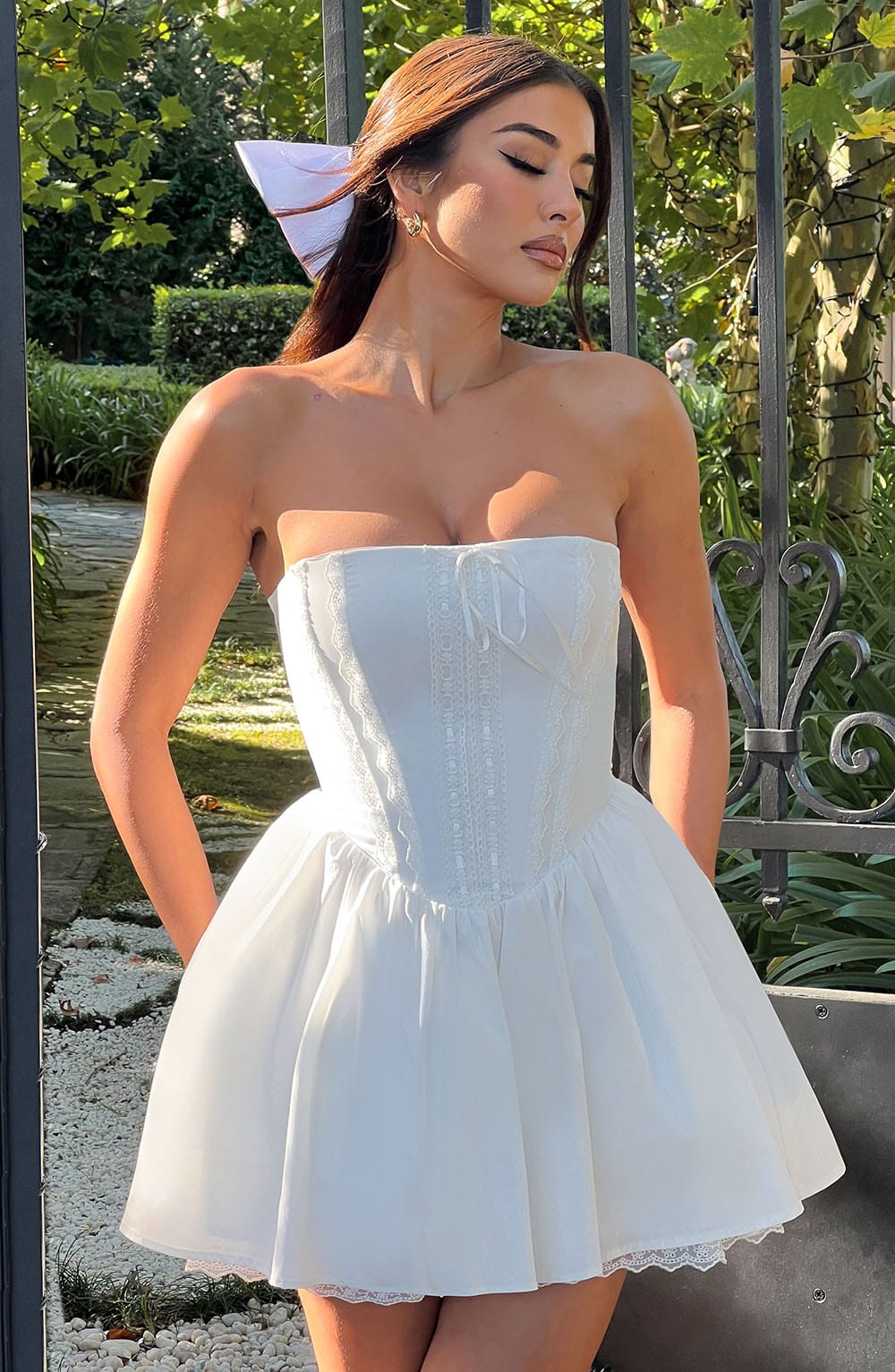 Evie Mini Dress Ivory