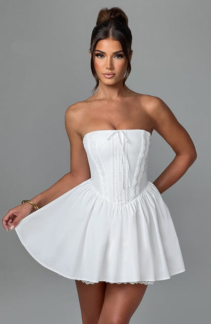 Evie Mini Dress Ivory