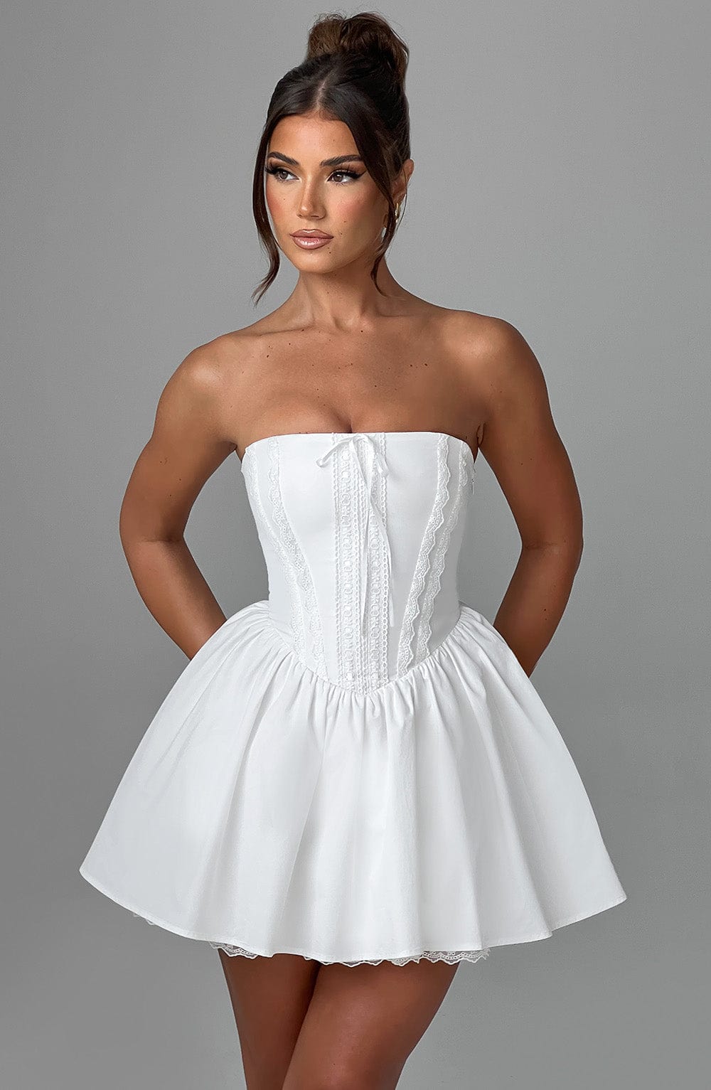 Evie Mini Dress Ivory