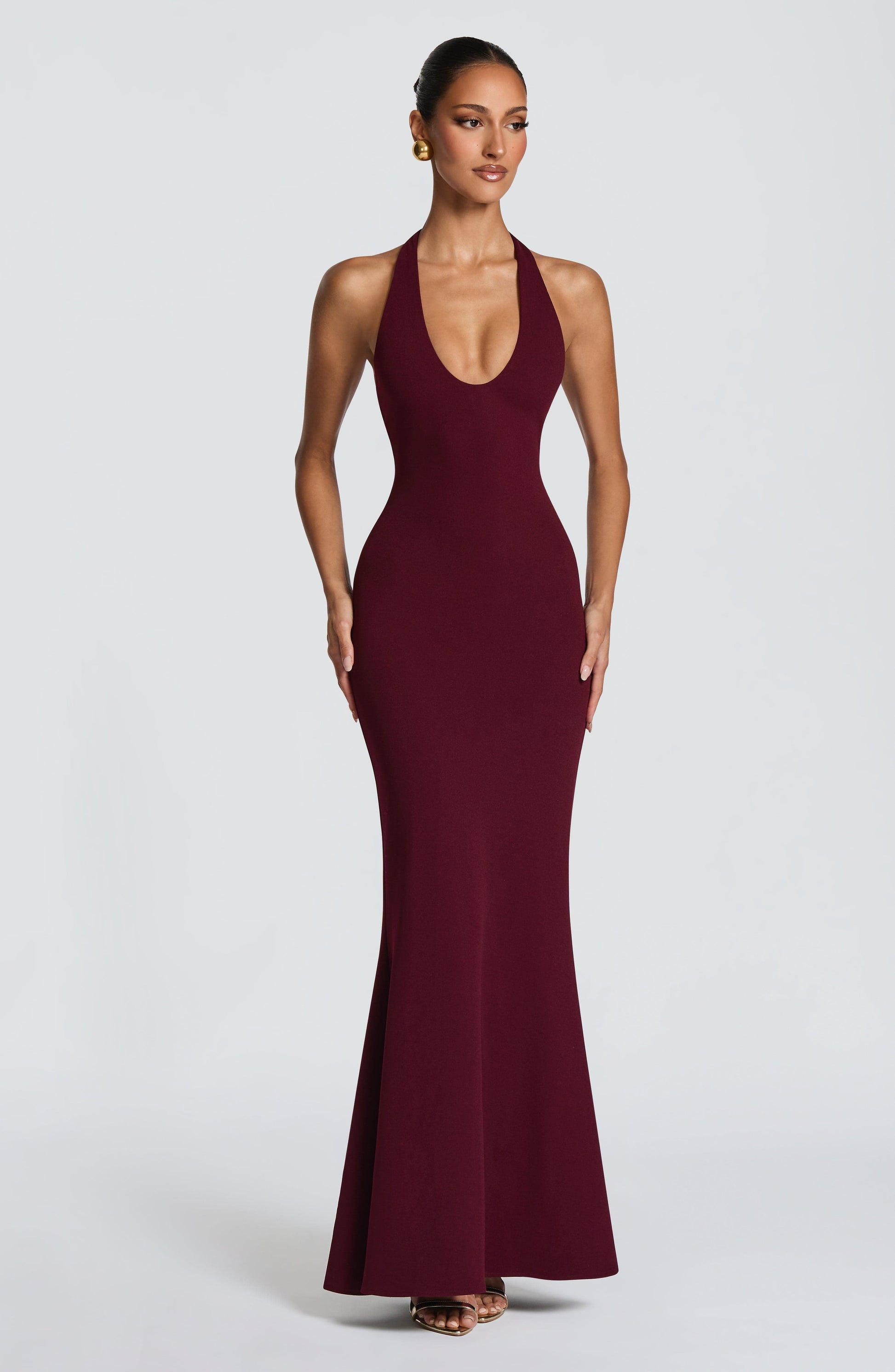 Fern Maxi Dress Cherry Lacquer