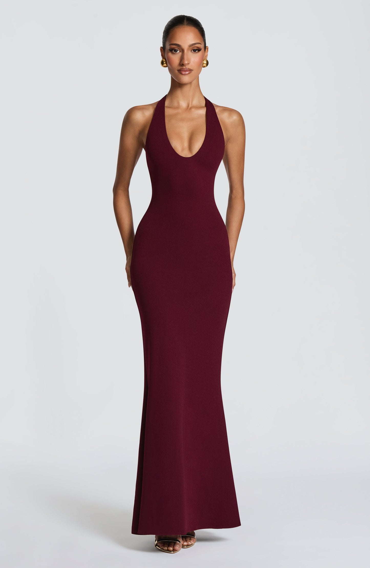 Fern Maxi Dress Cherry Lacquer