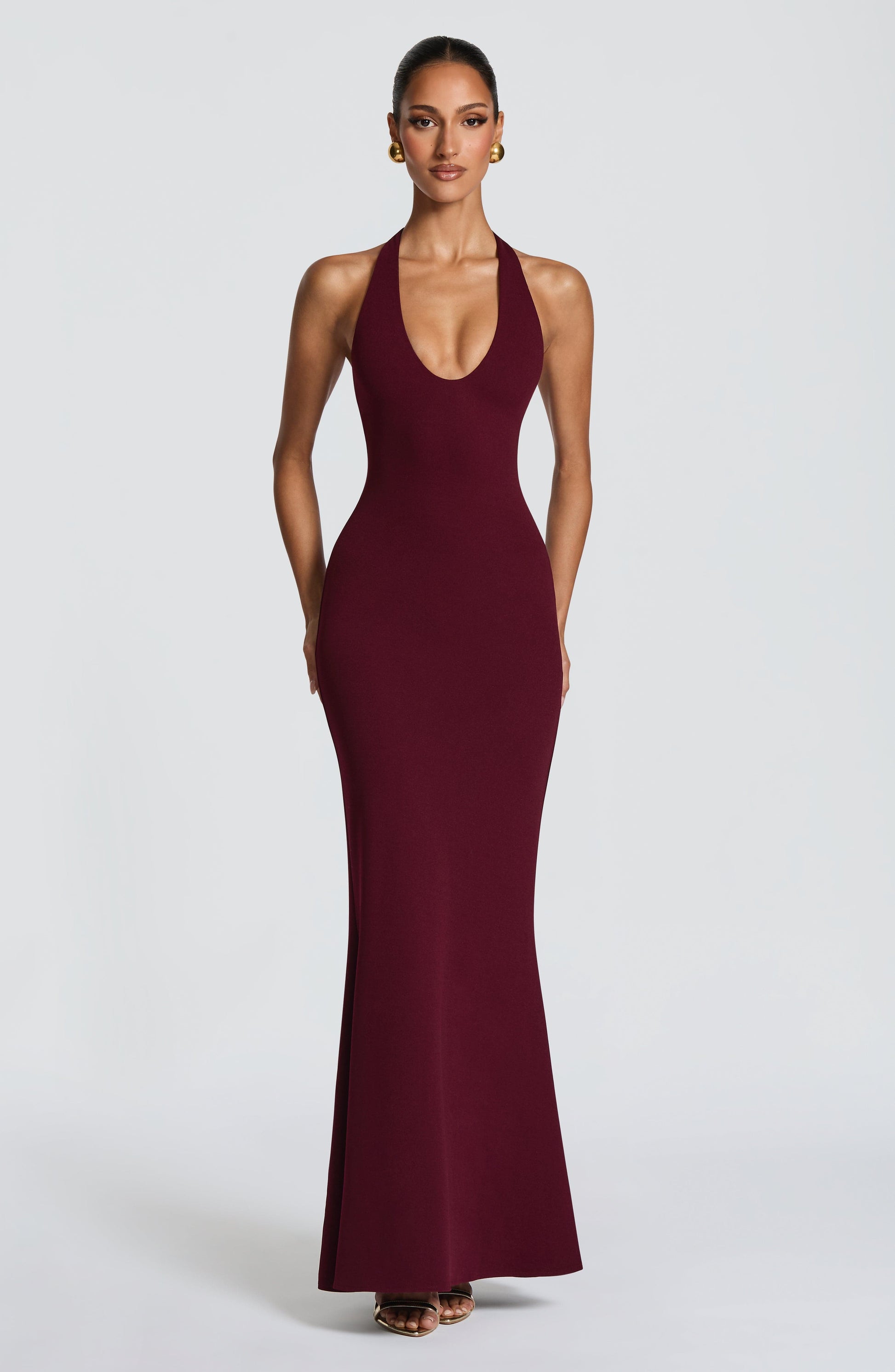 Fern Maxi Dress Cherry Lacquer