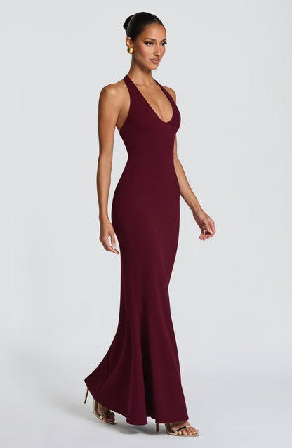 Fern Maxi Dress Cherry Lacquer