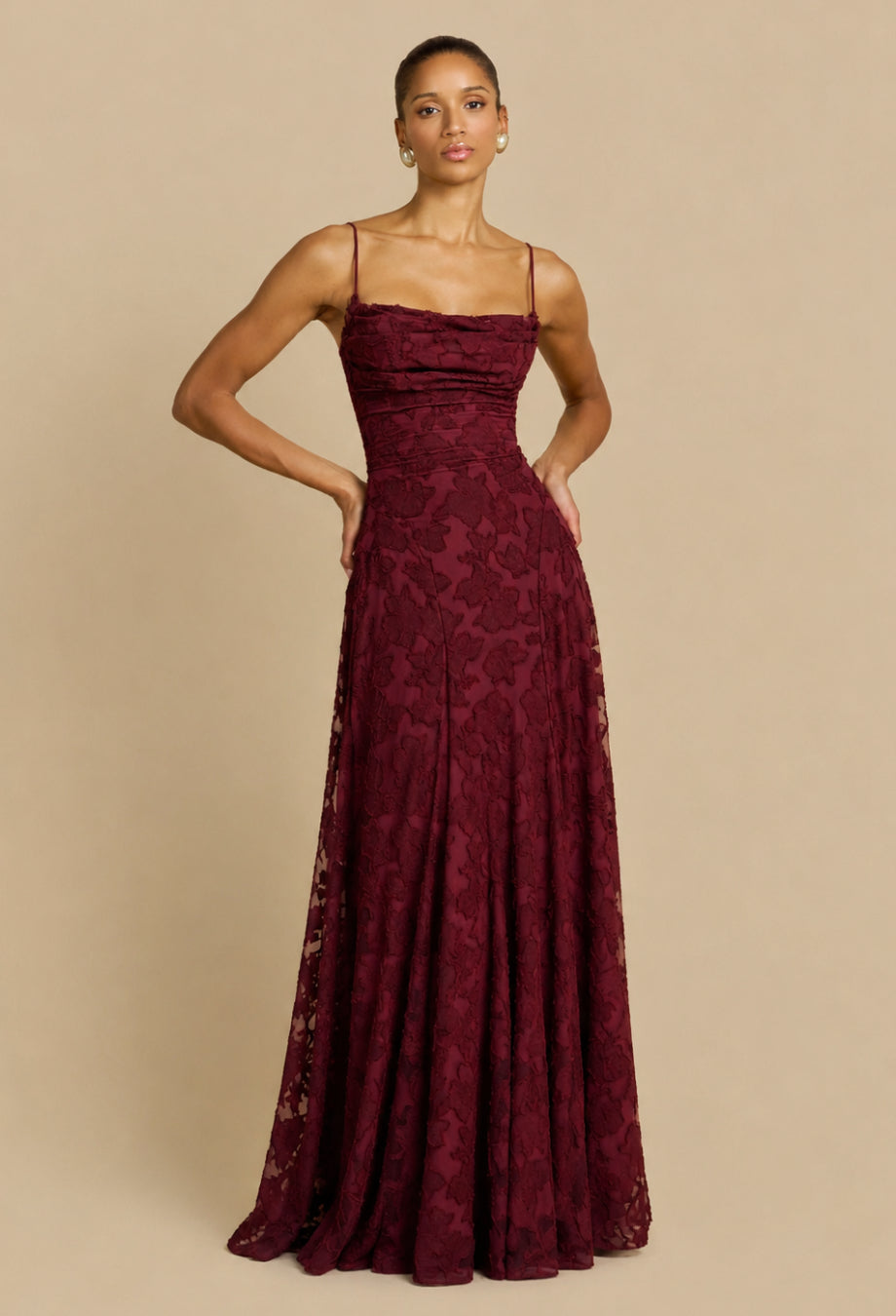 Francis Maxi Dress Burgundy