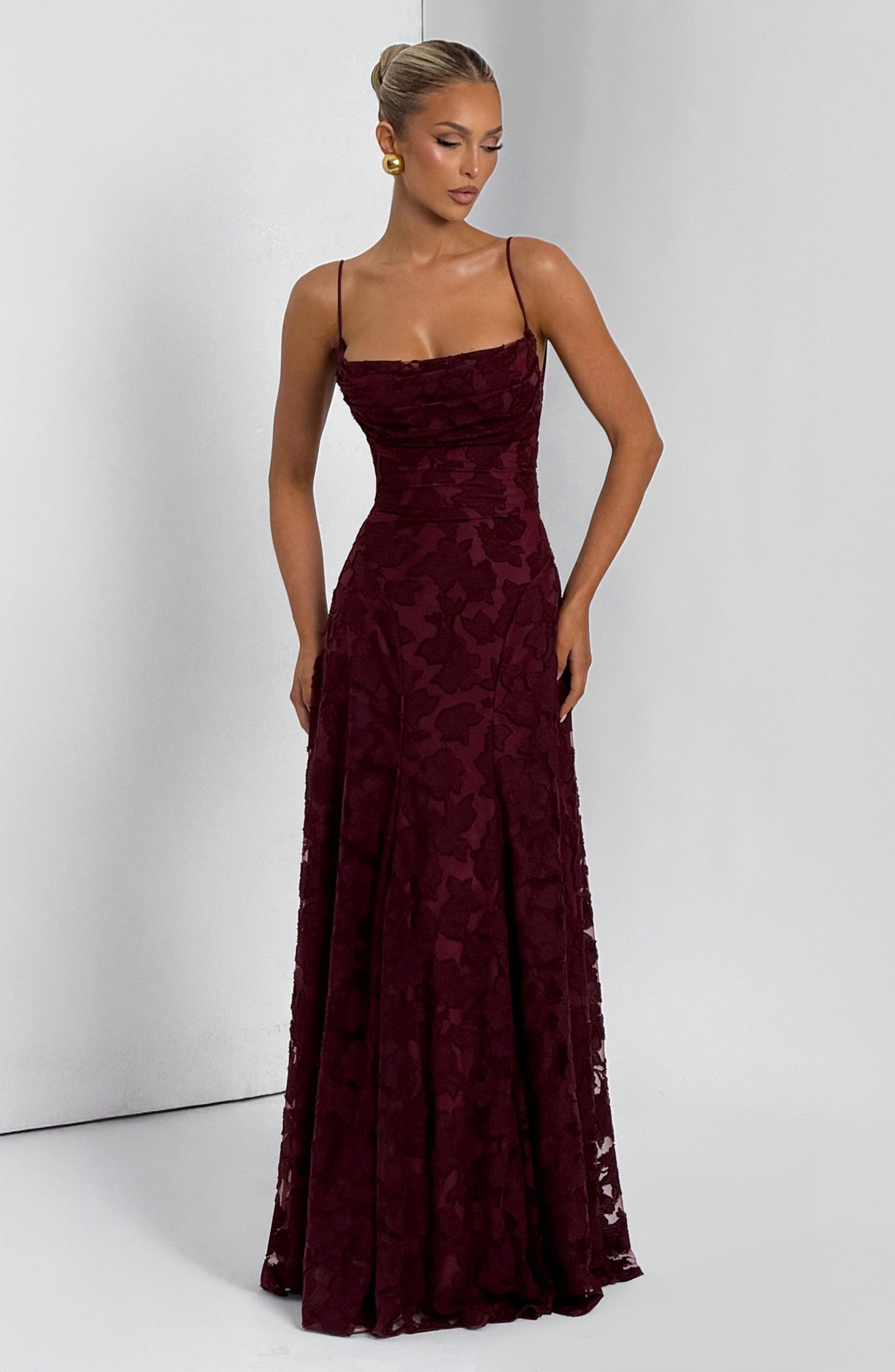 Francis Maxi Dress Cherry Lacquer