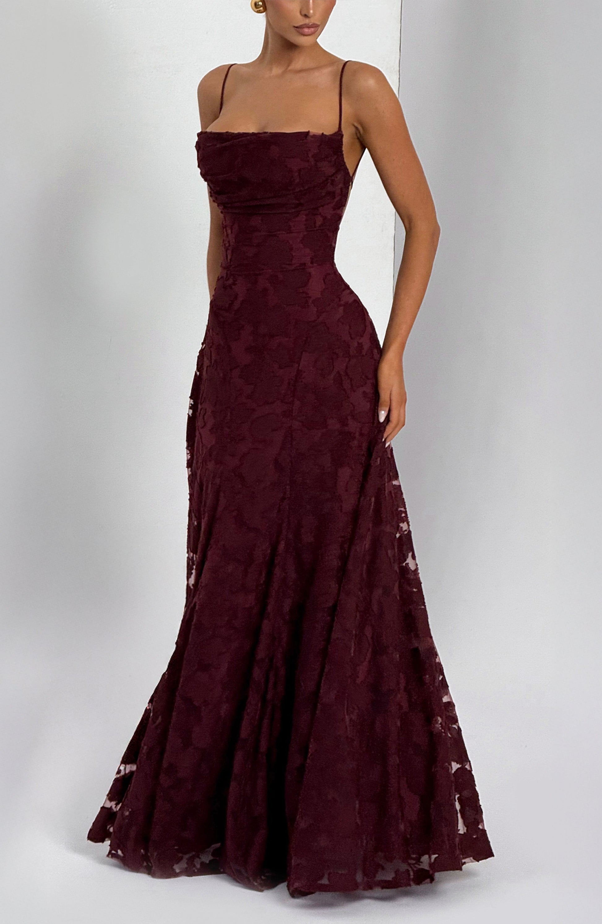 Francis Maxi Dress Cherry Lacquer