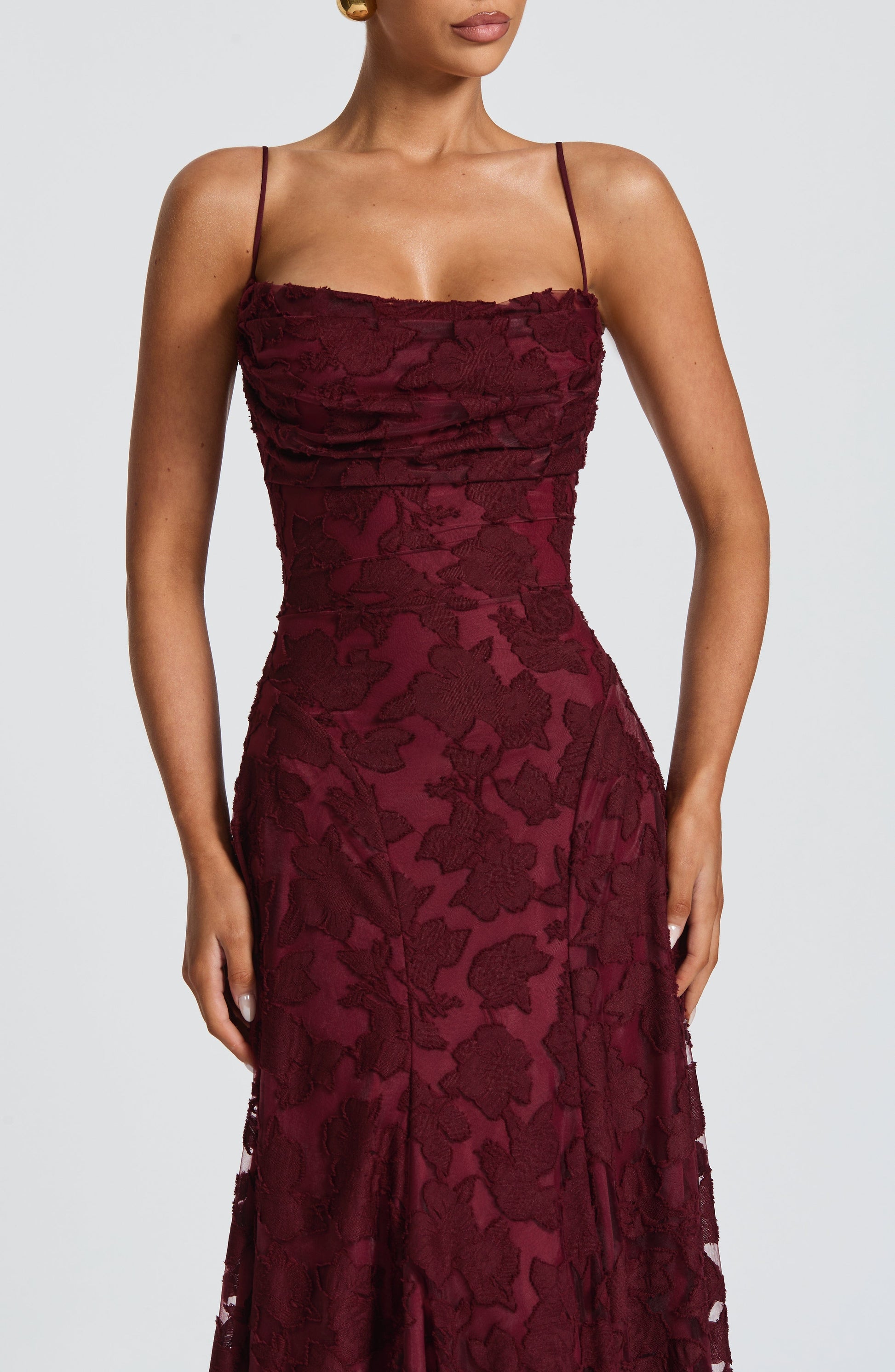 Francis Maxi Dress Cherry Lacquer