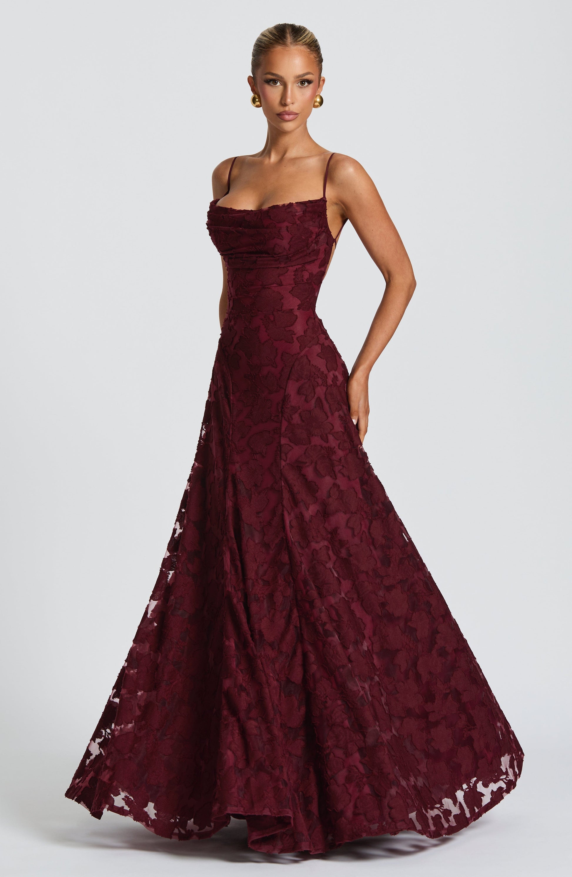 Francis Maxi Dress Cherry Lacquer