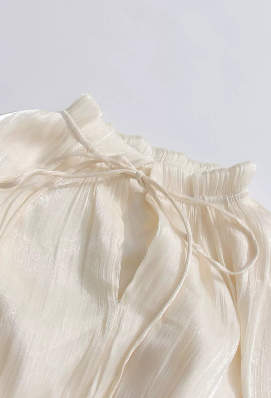 Gabrielle White Ruffle Maxi Dress with Pleated Cape Shawl