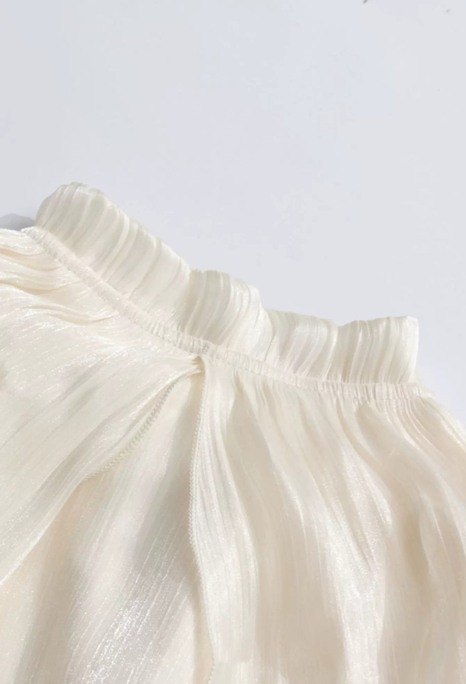 Gabrielle White Ruffle Maxi Dress with Pleated Cape Shawl