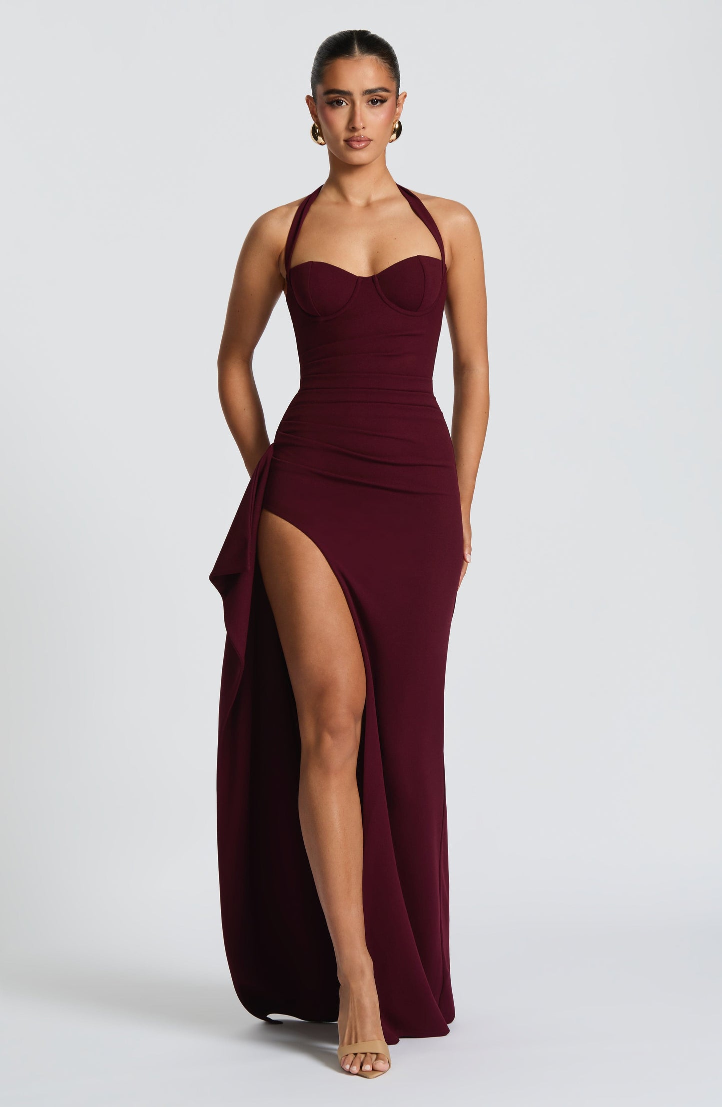 Genette Maxi Dress Cherry Lacquer