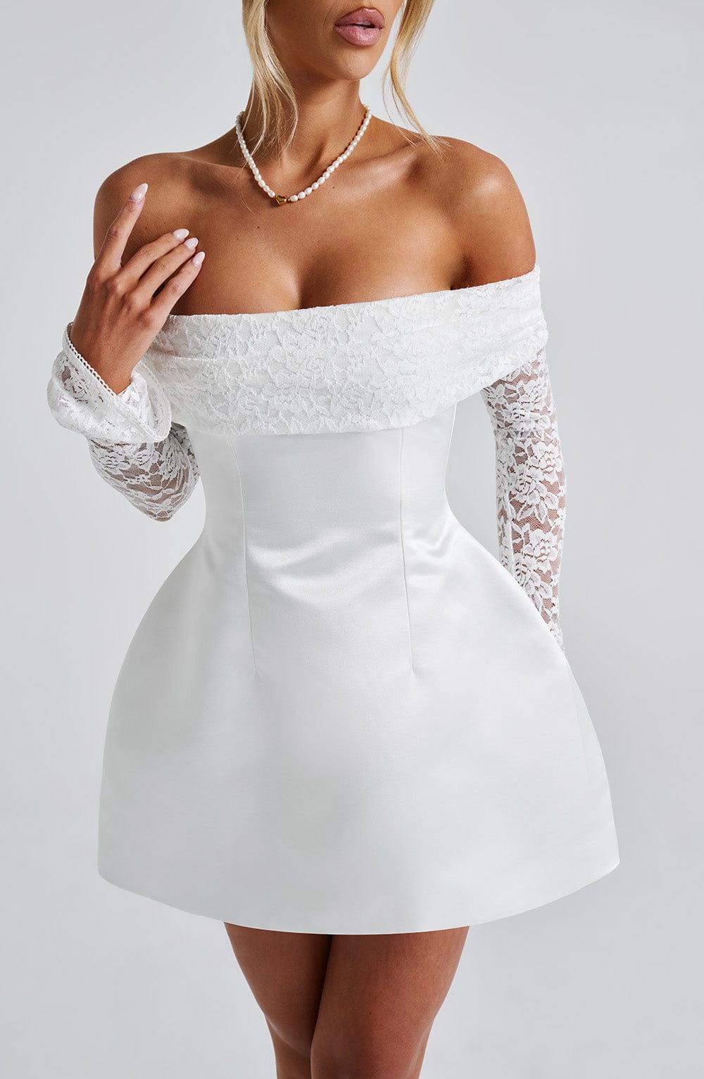 Georgianna Mini Dress Ivory