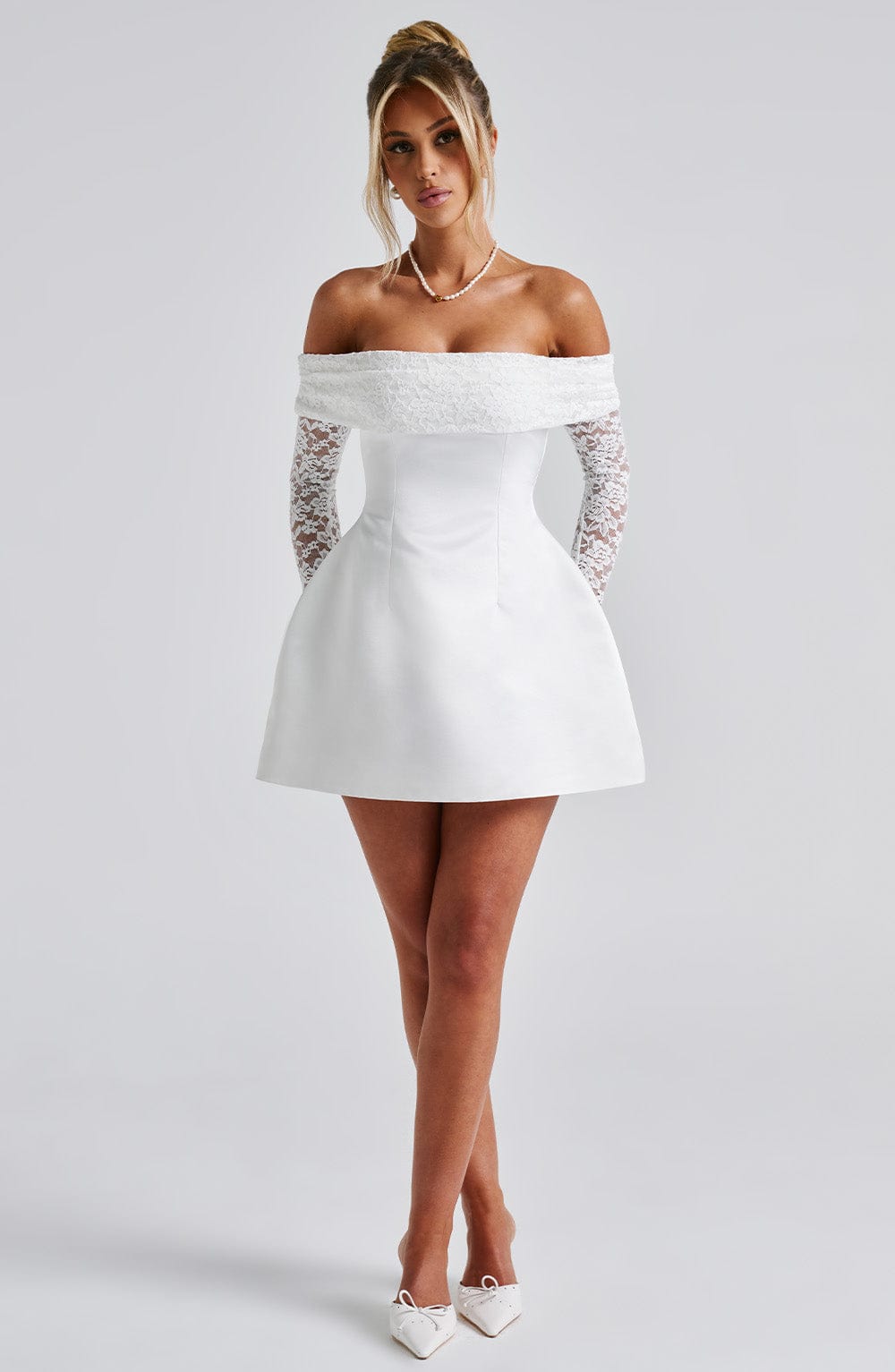 Georgianna Mini Dress Ivory