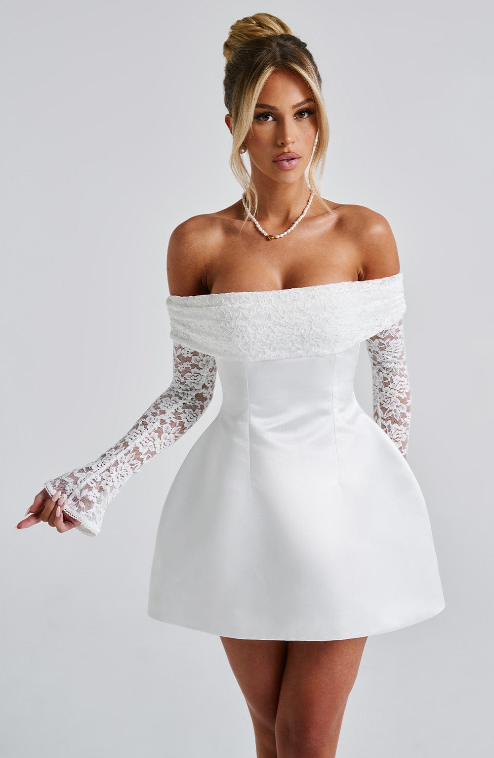 Georgianna Mini Dress Ivory