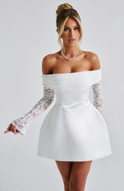 Georgianna Mini Dress Ivory