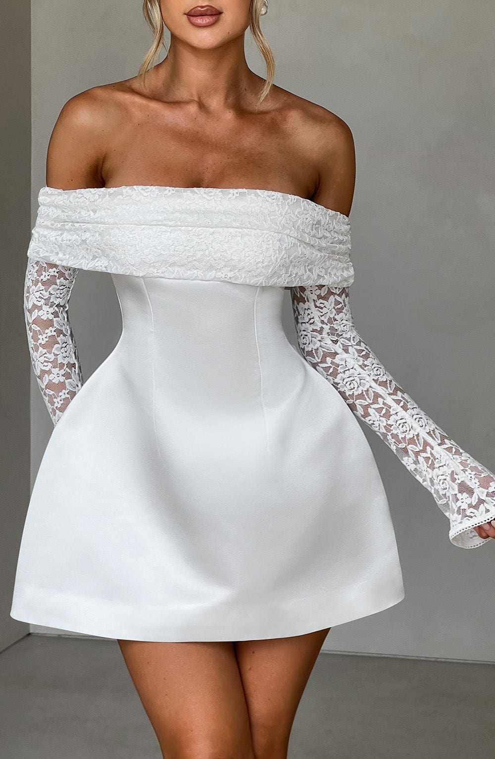 Georgianna Mini Dress Ivory